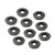 Moroso 97346 Flat Washer, 0.200 in ID, 0.470 in OD, 0.125 in Thick, Aluminum / Rubber Seal, Valve Cover, Set of 10