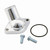 Mr. Gasket 2660 Water Neck, 45 Degree, 1-1/2 in ID Hose, O-Ring, Hardware Included, Steel, Chrome, Chevy V8, Each