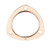 Mr. Gasket 7177MRG Collector Gasket, CopperSeal, 3 in Diameter, 3-Bolt, Copper, Each