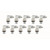 Allstar Performance ALL50035-10 Adapter Fittings -4 to 7/16-20 90 Degree 10pk