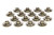 Pac Racing Springs PAC-R514-16 Valve Spring Retainers, 500 Series, 10 Degree, 1.140 in / 0.735 in OD Steps, Dual Spring, Titanium, Set of 16