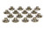 Pac Racing Springs PAC-R515 Valve Spring Retainer, 500 Series, 10 Degree, 1.110 in / 0.710 in OD Steps, Dual Spring, Titanium, Set of 16