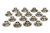 Pac Racing Springs PAC-R540-16 Valve Spring Retainers, 500 Series, 8 Degree, 1.080 in / 0.770 in OD Steps, Dual Spring, Titanium, Set of 16