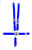 Rjs Safety 1128603 Harness, 5 Point, Latch and Link, SFI 16.1, 64 in Length, Pull Down Adjust, Bolt-On / Wrap Around, Individual Harness, Blue, Kit