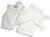 Rjs Safety 800010005 Underwear Set, 2 Piece Bottom / Top, SFI 3.3, Long Sleeve, Crew Neck, Nomex, White, Large, Each