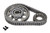 Rollmaster-Romac CS10025 Timing Chain Set, Red Series, Double Roller, Keyway Adjustable, Billet Steel, Small Block Ford, Kit
