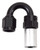 Russell 610513 Fitting, Hose End, Crimp-On, 180 Degree, 6 AN Hose Crimp to 6 AN Female, Aluminum, Black / Silver Anodized, Each