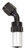 Russell 610533 Fitting, Hose End, Crimp-On, 45 Degree, 8 AN Hose Crimp to 8 AN Female, Aluminum, Black / Silver Anodized, Each