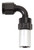 Russell 610663 Fitting, Hose End, Crimp-On, 90 Degree, 12 AN Hose Crimp to 12 AN Female, Aluminum, Black / Silver Anodized, Each