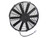 Spal Advanced Technologies 30101510 Electric Cooling Fan, Medium Profile, 14 in Fan, Pusher, 1263 CFM, 12V, Straight Blade, 15 x 14-7/16 in, 2-1/2 in Thick, Plastic, Each