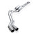Stainless Works FT2CB Exhaust System, Cat-Back, 3 in Diameter, Single Side Exit, Dual 4 in Polished Tips, Stainless, Natural, Ford Fullsize Truck 2011-16, Kit