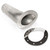 Stainless Works ST2811 Exhaust Tip, Teardrop Through-Body Tip, Clamp-On / Weld-On, 3 in OD Inlet, 9-1/2 in Long, Stainless Trim Plate Included, Single Wall, Flange Edge, Straight Cut, Stainless, Natural, Kit