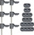 Taylor/Vertex 42500 Spark Plug Wire Divider, Valve Cover Mount, 7-8 mm Wires, Nylon, Black, Clamp Style, Horizontal, Kit