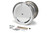 Weld Racing 734B-31052 Wheel, Magnum Midget / Mini Sprint, 13 x 10 in, 2.000 in Backspace, 31 Spline, Beadlock, Cover Included, Aluminum, Black Anodized / Polished, Each