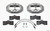 Wilwood 140-10789 Disc Brake Caliper, D8-4, Front, 4 Piston Caliper, Pads / Lines / Fittings, Aluminum, Clear Anodized, Chevy Corvette 1965-82, Kit