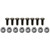 Wilwood 230-14414 Brake Rotor Bolt, 5/16-24 in Thread, 0.750 in Long, Hex Head, T Nuts Included, Steel, Black Oxide, Set of 8