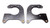 Wilwood 249-0250L/R Brake Caliper Bracket, Rear, Aluminum, Black Anodized, Dynalite Caliper, Big Ford, Pair