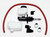 Wilwood 260-10371 Master Cylinder, Compact, 5/8 in Bore, 1.120 in Stroke, Direct or Remote Reservoir, Aluminum, Black Paint, Kit