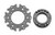 Wilwood 270-12634 Brake Rotor Adapter, Rear Inboard, 2.300 in x 38 Spline Axle Mount to 6 x 5.500 / 8 x 7.000 in Rotor Bolt Pattern, Aluminum, Gray Anodized, Kit