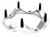 Wilwood 270-2189C Wheel Spacer, Wide 5, 2 in Offset, Triangulated Design, Aluminum, Natural, Each