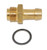 Advanced Engine Design 5426 Carburetor Inlet Fitting, Straight, 3/8 in Hose Barb to 9/16-24 in Male, Brass, Natural, Holley 4160 Carburetors, Each