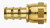Aeroquip FBM1233 Fitting, Hose End, AQP Socketless, Straight, 8 AN Hose Barb to 8 AN Female Swivel, Brass, Each