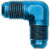 Aeroquip FBM2190 Fitting, Adapter, 90 Degree, 8 AN Male to 8 AN Male, Aluminum, Blue Anodized, Each