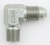 Aeroquip FBM2610 Fitting, Adapter, 90 Degree, 3 AN Male to 1/8 in NPT Male, Steel, Natural, Each