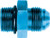 Aeroquip FBM2955 Fitting, Adapter, Straight, 12 AN Male to 12 AN Male O-Ring, Aluminum, Blue Anodized, Each