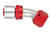 Aeroquip FBM4275 Fitting, Hose End, AQP/Startlite, 30 Degree, 12 AN Hose Crimp to 12 AN Female Swivel, Aluminum, Red / Silver, Each