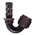 Aeroquip FCL1552 Fitting, Hose End, AQP Socketless, 150 Degree, 6 AN Hose Barb to 6 AN Female, Aluminum, Black Anodized, Each