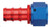 Aeroquip FCM1515 Fitting, Hose End, AQP Socketless, Straight, 12 AN Hose Barb to 12 AN Female, Aluminum, Blue / Red Anodized, Each