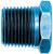 Aeroquip FCM2142 Fitting, Bushing, 3/4 in NPT Male to 1/2 in NPT Female, Aluminum, Blue Anodized, Each