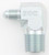 Aeroquip FCM2618 Fitting, Adapter, 90 Degree, 4 AN Male to 3/8 in NPT Male, Steel, Natural, Each