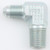 Aeroquip FCM2620 Fitting, Adapter, 90 Degree, 6 AN Male to 3/8 in NPT Male, Steel, Natural, Each