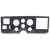 Autometer 2925 Dash Panel, Direct-Fit, Four 2-1/16 in Holes, Two 3-3/8 in Holes, Plastic, Black, With Vents, GM Fullsize Truck 1988-94, Each