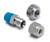 Autometer 5254 EGT Probe Fitting, 1/4 in Compression to 1/8 in NPT Male, 1/8 in Weld-On Bung, Steel, Kit