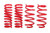 BMR Suspension SP110R Coil Springs, Performance, 1.5 in Drop Front / 1.25 in Drop Rear, Steel, Red Powder Coat, Dodge Challenger / Charger 2008-22, Kit