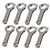 Callies U19135 Connecting Rod, Ultra XD, H-Beam, 6.000 in Long, Brushed, 7/16 in Cap Screws, Chromoly, Small Block Chevy, Set of 8