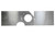 Chassis Engineering C/E3708 Motor Plate, Front, 36 x 12 x 1/4 in Thick, Aluminum, Natural, Ford 460, Each