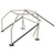 Competition Engineering C3310 Roll Cage, Strut Kit, 10-Point, Weld-On, Door / Main / Rear Struts, Floor Plates, 1-5/8 in Diameter, Steel, Natural, Universal, Kit
