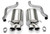 Corsa Performance 14169 Exhaust System, Sport, Axle-Back, 2-1/2 in Diameter, 3-1/2 in Tips, Stainless, Natural, GM LS-Series, Chevy Corvette 2005-08, Kit