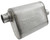 Dynomax 17221 Muffler, Ultra Flo Welded, 3 in Offset Inlet, 3 in Center Outlet, 14 x 9-3/4 x 4-1/2 in Oval Body, 19 in Long, Stainless, Natural, Each