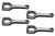 Eagle CRS5483F3D Connecting Rod, H Beam, 5.483 in Long, Bushed, 3/8 in Cap Screws, Forged Steel, Ford 4-Cylinder, Set of 4