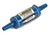 Earls 230103ERL Fuel Filter, In-Line, 35 Micron, Bronze Element, 5/16 in-3/8 in Hose Barb, Aluminum, Blue Anodized, Each
