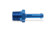 Earls 984004ERL Fitting, Adapter, Straight, 1/4 in Hose Barb to 1/8 in NPT Male, Aluminum, Blue Anodized, Each