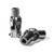 Flaming River FR1924 Steering Universal Joint, Single Joint, 9/16 in 26 Spline to 3/4 in Double D, Chromoly, Black, Each