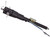 Flaming River FR30015BK Steering Column, Tilt, 2 in Tube, 33 in Length, Hazard / Key / Turn Signal, Stainless, Black Powder Coat, GM F-Body 1970-81, Each