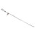 Ford 302-401 Engine Oil Dipstick, Solid Tube, Timing Cover Mount, Steel, Chrome, Small Block Ford, Each