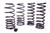 Ford M-5300-G Suspension Spring Kit, Lowering, 4 Coil Springs, Black / Silver Powder Coat, Convertible, Ford Mustang 1979-2004, Kit